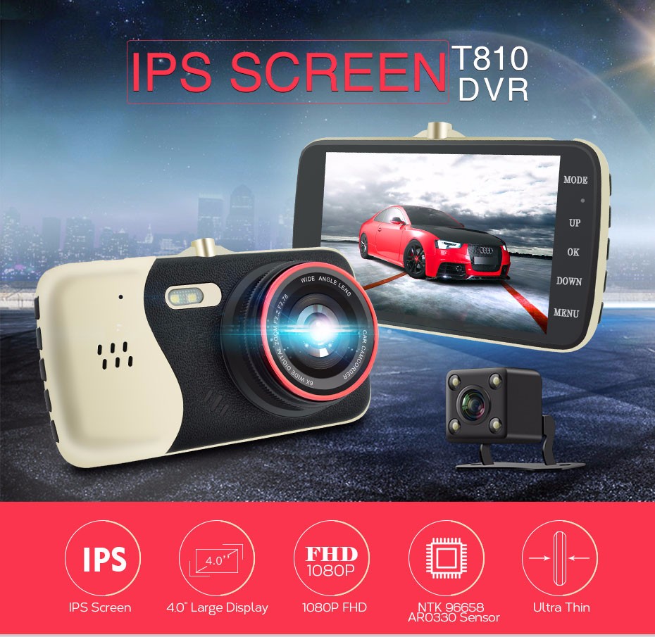 Camera Video Auto Dubla Novatek T810 FullHD